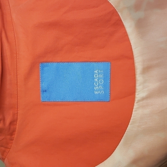 Escada SPORT Coral zip-up jacket Golf Spring Bright Lightweight - Picture 7 of 7